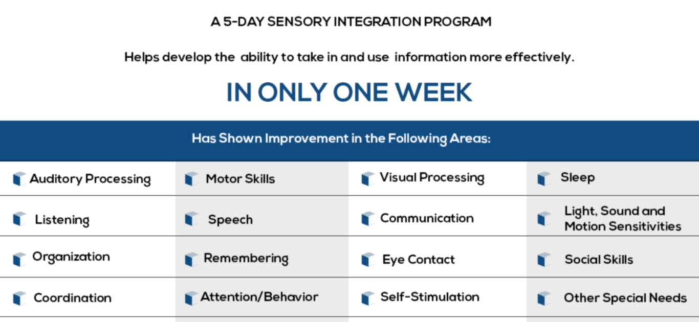 5 Day Sensory Integration Program